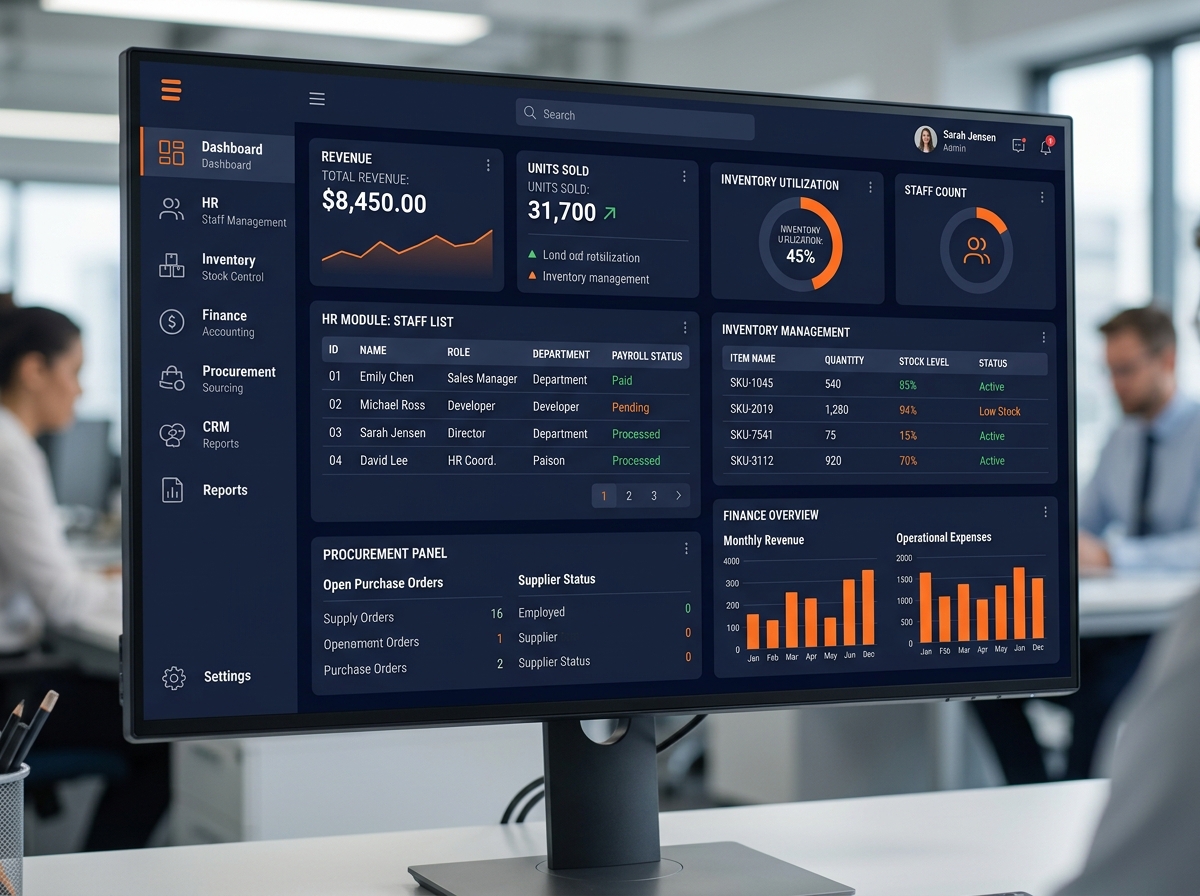 Digital Storm ERP Dashboard